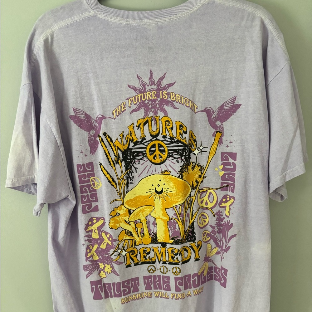 PacSun Light Purple Graphic Tee